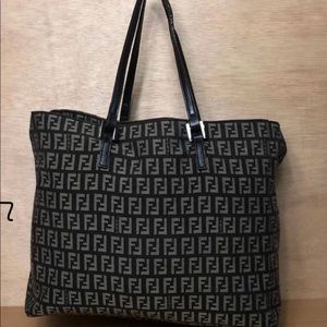Authentic Fendi Zucca shoulder bag